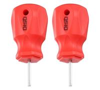 QUARKZMAN 2Pcs Petit Tournevis Hexagonal 3mm 80mm Longueur Acier S2 Tête Magnétique Métrique Mini Plat Tête Hexagonale Tournevis Avec Manche Antidérapant Pour Espaces Restreints, Argent