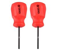 QUARKZMAN 2Pcs Petit Tournevis Hexagonal 3mm Longueur 105mm Acier S2 Tête Magnétique Métrique Mini Plat Tête Hexagonale Tournevis Avec Manche Anti-Dérapant Pour Espaces Restreints, Noir