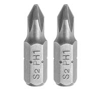QUARKZMAN 2Pcs Phillips Screwdriver Bits 1/4" Hex Shank PH1 Head 1" Length S2 Steel Cross-Head Drill Bits Pour Repair Work Electric Screw Driver