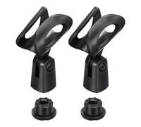 QUARKZMAN 2Pcs Pince Micro Réglable Support Micro Flexible Adaptateur Pour Micro Sans Fil Pour Portatifs Avec Adaptateur Vis Mâle 5/8" Vers Femelle 3/8"