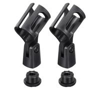 QUARKZMAN 2Pcs Pince Micro Réglable Support Micro Flexible Adaptateur Pour Microphone Sans Fil Pour Handheld Mics Avec Adaptateur Vis Mâle 5/8" À Femelle 3/8"