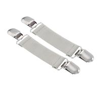 QUARKZMAN 2Pcs Pinces A Chapeau Elastiques, Pince A Gant De Voyage Pince A Dos De Robe Pour Femme Châle Cardigan Col Pull Echarpe, Gris