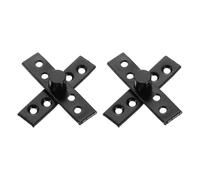 QUARKZMAN 2Pcs Pivots Rotatifs 360 Degres, 75 x 18mm Axe Central En Acier Inoxydable Charniere Cachee Integree Pour Portes De Placard Battantes De Cuisine Domicile, Noir