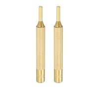 QUARKZMAN 2pcs Poinçon En Laiton 9/64" Poinçon À Goupille Non Rayant Cylindrique Anti-Dérapage Pour Réparation De Montres Et Bijouterie