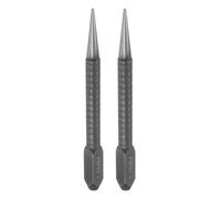 QUARKZMAN 2pcs Pointeau Central 1.5mm Acier Au Carbone Pointeau À Clous Antidérapant Outil D'Alignement À Taper Pointe Centrale Pour Plastique Métal Bois Marquage