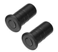 QUARKZMAN 2PCS Protège-Poussière Pour Loquet De Porte 12mm/0.47", Insertions De Verrou Coulissant Sécurisé Anti-Poussière En Acier Inoxydable 304, Accessoires Pour Loquet À Boulon, Noir