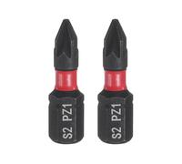 QUARKZMAN 2pcs PZ1 Embout de Tournevis 1/4" Tige Hexagonale 25mm/1" Longueur Magnétique Embouts Hexagonaux à Fente Phillips Acier S2 de Perceuse Électrique de Qualité Industrielle