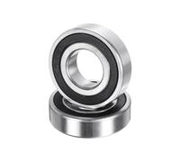 QUARKZMAN 2pcs R14-2RS Roulements à Billes à Gorge Profonde 7/8" ID x 1-7/8" OD x 1/2" Hauteur, Roulements Rigides à Billes Double Étanchéité en Acier Chrome Joint Caoutchouc Z3, ABEC5