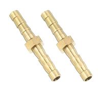 QUARKZMAN 2Pcs Raccords de Tuyau en Laiton 5mm ID | 17mm Hauteur x 39mm Longeur Raccord cannelé Raccords Embout De Tuyau, Adaptateur hygiénique Pour Systèmes à Vide Connexions