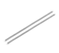 QUARKZMAN 2Pcs Ressorts D'Extension 0.5x8x300mm, 304 Acier Inoxydable Ressort Compression Étendu Ressort Tension Double Crochet Pour Machinery Construction Réparations Domestiques Argent