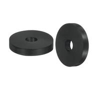 QUARKZMAN 2Pcs Rondelle Caoutchouc 60 mm OD x 17 mm ID x 10 mm Épaisseur Entretoise Plastique Plates Anti-Vibrations Rond pour Machines Industrielles Domestiques