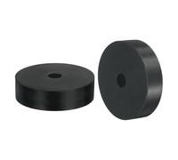 QUARKZMAN 2Pcs Rondelle Caoutchouc 70 mm OD x 12 mm ID x 15 mm Épaisseur Entretoise Plastique Plates Anti-Vibrations Rond pour Machines Industrielles Domestiques