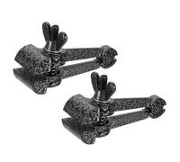 QUARKZMAN 2pcs serre-joint De Table Universel 1-1/2" (38mm) serre-joint De Bureau À Pince Portable Pour Travail Du Bois Perçage Travail Des Métaux Coupe Conduit, Noir