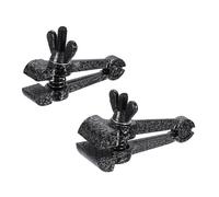 QUARKZMAN 2Pcs serre-joint Universel Pour Table 1-3/8" 1-1/2" (35/38mm) serre-joint À Pince Portable Pour Établi Pour Travail Du Bois Perçage Travail Des Métaux, Noir (1.57" Largeur)
