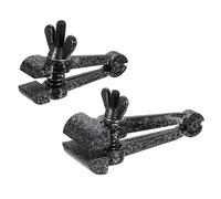 QUARKZMAN 2pcs serre-joint Universel Pour Table 1-3/8" 1-1/2" (35/38mm) serre-joint À Pince Portable Pour Établi Pour Travail Du Bois Perçage Travail Des Métaux, Noir (1.97" Largeur)