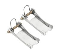QUARKZMAN 2Pcs serrure de sûreté À Crochet Kit, 50mm x 22mm Acier Carbone Attelage Remorque Remplacement Pour Clevis Truck Trailer Crane Towing Lifting Hook (0.5mm Épais, 1 Tonne)