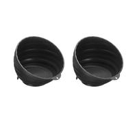 QUARKZMAN 2pcs Set De Bols Magnétiques Pour Écrous Diamètre 6" Plateau Magnétique Pour Pièces ABS Organisateur De Pièces Pour Maintenir Douilles Vis Écrous Métalliques Pièces En Métal Noir