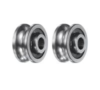 QUARKZMAN 2Pcs Sg15 Roulement à Billes à Gorge Profonde en U 5mm ID X 17mm OD X 10mm Largeur Double Étanchéité Pré-Lubrifié Roulements en Chrome au Carbone Gcr15, Argent