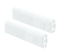 QUARKZMAN 2pcs Stores Cordon Poids 83 mm/3,27" Rouleau Stores Poignée Blanc | Tendeur Poids, POM, Carré, pour Vertical Store Romain Stores, Chaînes Boule Perles Chaîne Fenêtre Accessoires