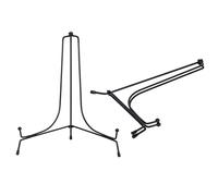 QUARKZMAN 2Pcs Supports Pour Plateau 10 Pouces Pour Affichage, Support En Métal Pour Table, Porte-Cadres Décoratifs Pour Cartes, Images, Livres, Collectibles, Noir