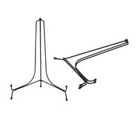 QUARKZMAN 2Pcs Supports Pour Plateau 12 Pouces Pour Affichage, Support Pour Table En Métal, Porte-Cadres Décoratifs Pour Cartes, Images, Livres, Objets De Collection, Noir