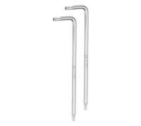 QUARKZMAN 2pcs T20 Clé Torx Inviolable Clés en Étoile Bras Long Clé à 6 Points en Forme de L Outil Manuel en Acier au Chrome-Vanadium pour les Réparations automobiles/Domestiques