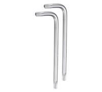 QUARKZMAN 2pcs T25 Clé Torx Inviolable Clés en Étoile Clé à 6 Points en Forme de L Outil Manuel en Acier au Chrome-Vanadium pour les Réparations automobiles/Domestiques