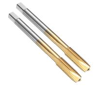 QUARKZMAN 2pcs Taraud À Point Spirale, M7 x 1 Métrique Revêtu De Titane Outil De Filetage Taraudage Taraud Pour Machine À Fileter, Acier Rapide 6542 (HSS 6542)