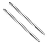 QUARKZMAN 2pcs Tarauds À Filet Droit, M6 x 1 H2 120mm Extra Long Tarauds Métriques Pour Machine À Vis, Acier Rapide 6542 (HSS 6542)