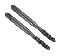 QUARKZMAN 2pcs Tarauds À Filetage Hélicoïdal 10-24 UNC H2 Taraud Machine Pour Filetage, Outil De Réparation De Taraudage Revêtu De Nitrure, Acier Rapide M2 (HSS6542)