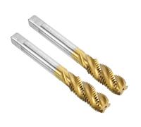 QUARKZMAN 2pcs Tarauds À Filetage Hélicoïdal, M12 x 1.5 H2 Taraud À Fileter, Revêtement Titane Acier Rapide 6542 Outils De Taraudage Pour Réparation De Machiniste