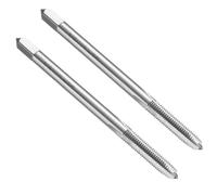 QUARKZMAN 2pcs Tarauds Droits, M5 x 0.8 H2 80mm Extra Long Tarauds Métriques Pour Machines À Vis, Acier Rapide 6542 (HSS 6542)