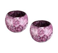 QUARKZMAN 2pcs Tasses à Thé en Céramique Chinoises Japonaises 5.07 oz Ensemble de Thé Gong Fu Fait à La Main Céramique Émaillée Sans Anse Petite Tasse à Thé, Rouge Rose