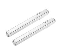 QUARKZMAN 2Pcs Tige De Poignee De Porte, 85mm x 8mm Tige De Remplacement Pour Poignee De Porte, Pieces De Rechange Pour Poignee Droite Vintage Pour Serrures Mecaniques, Ton Argenté