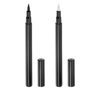 QUARKZMAN 2pcs Tissu Marqueurs Permanent Teinture Peinture Textile Marqueur Stylos Fin Astuce 2 Couleurs pour DIY Vêtements Chaussure, Noir Blanc