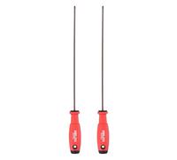 QUARKZMAN 2pcs Tournevis Phillips PH0 282mm Longueur Acier S2 Magnétique Tournevis De Précision Grade Industriel Outil Électricien Avec Poignée Antidérapante Pour Serrage Réparation