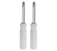 QUARKZMAN 2Pcs Tournevis Phillips Ph1 Mini 2,5mm Tête Croisée Magnétique 45mm Longueur pour Réparations d'Appareils Électroménagers, Blanc