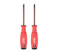 QUARKZMAN 2Pcs Tournevis Phillips SL6 Longueur 216mm Acier S2 Magnétique Tournevis De Précision Grade Industriel Outil Électricien Avec Poignée Antidérapante Pour Serrage Réparation