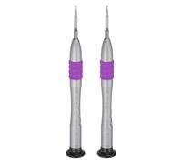 QUARKZMAN 2pcs Tournevis Precision Torx T6 Magnetique Astre 6 Pointes Mini Style Stylo Avec Poignee Anti-Derapante Pour Lunettes Montre Laptop Electronique, Violet