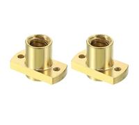 QUARKZMAN 2Pcs TR8x4 Écrou en Laiton de Vis Trapézoïdale 10mm Pas 2mm | Diamètre de Vis Trapézoïdale, Pas 4mm 2 Départs pour A 3 Cr-10 Cr-10S Axe Z CNC Pièces d'Imprimante 3D