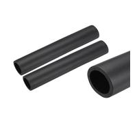QUARKZMAN 2pcs Tubes d'Isolation de Tuyaux 25cm/10", Isolant Tuyau Caoutchouc en Mousse, Conduits Isolants ID 30mm OD 40mm pour Support Poignée Chauffage Tube Climatisation, Noir