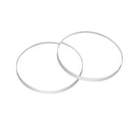 QUARKZMAN 2pcs Verre de Montre en Cristal 16mm Dia 1.2mm Bord biseauté Plat Rond Verre Ultra-Clair Visage de Montre Crystals Len Miroir de Cadran Pièces de Rechange pour réparation de Montre