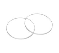 QUARKZMAN 2pcs Verre de Montre en Cristal 20,5mm Dia 1,2mm Bord biseauté Plat Rond Verre Ultra-Clair Visage de Montre Crystals Len Miroir de Cadran Pièces de Rechange pour réparation