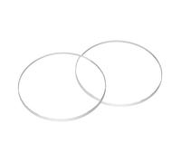 QUARKZMAN 2pcs Verre de Montre en Cristal 24,5mm Dia 1,2mm Bord biseauté Plat Rond Verre Ultra-Clair Visage de Montre Crystals Len Miroir de Cadran Pièces de Rechange pour réparation