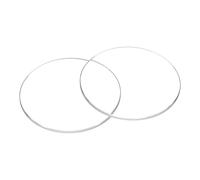 QUARKZMAN 2pcs Verre de Montre en Cristal 32mm Dia 1.2mm Bord biseauté Plat Rond Verre Ultra-Clair Visage de Montre en Verre Cristaux Len Miroir de Cadran Pièces de Rechange pour réparation