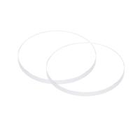 QUARKZMAN 2Pcs Verre de Montre en Cristal Transparent 23mm de Diamètre, 2mm D'Épaisseur, Rond, Plat, en Verre Minéral de Haute Transmittance, Pièce de Rechange pour Réparateur de Montres