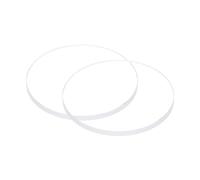 QUARKZMAN 2Pcs Verre de Montre en Cristal Transparent 25mm de Diamètre, 2mm D'Épaisseur, Rond, Plat, en Verre Minéral de Haute Transmittance, Pièce de Rechange pour Réparateur de Montres