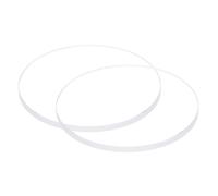 QUARKZMAN 2Pcs Verre de Montre en Cristal Transparent 28,5 mm de Diamètre, 2 mm D'Épaisseur, Rond, Plat, en Verre Minéral de Haute Transmittance, Pièce Rechange pour Réparateur de Montres