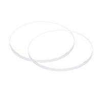 QUARKZMAN 2Pcs Verre de Montre en Cristal Transparent 28mm de Diamètre, 2mm D'Épaisseur, Rond, Plat, en Verre Minéral à Haute Transmittance, Pièce de Rechange pour Réparateur de Montres