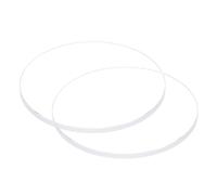 QUARKZMAN 2Pcs Verre de Montre en Cristal Transparent 30mm de Diamètre, 2mm D'Épaisseur, Rond, Plat, en Verre Minéral à Haute Transmittance, Pièce de Rechange pour Réparateur de Montres
